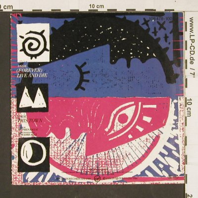 OMD: (Forever)Live and Die / This Town, Virgin (108 478-100), D, 1986 Typ: 7" Best.-Nr.: T155 Preis: 2,50 Euro