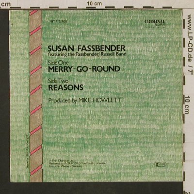 Fassbender,Susan: Merry-Go-Round / Reasons, Criminal Record(INT 112.705), D, 1981 - 7inch - T1715 - 4,00 Euro