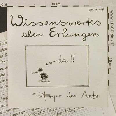 Foyer des Artes: Wissenswertes über Erlangen, Facts, WEA,ErlangenFlyer(WEA 19 230), D, 1982 - 7inch - T1777 - 12,50 Euro