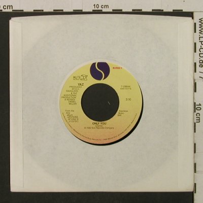 Yazoo (in USA: Yaz): Only You/Winter Kills, LC, Sire (7-29844), US, 1982 Typ: 7" Best.-Nr.: T2151 Preis: 3,00 Euro