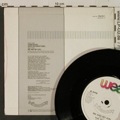 Truth: Confusion / Me And My Girl, WEA (TRUTH 1), UK, 1983 Typ: 7" Best.-Nr.: T2316 Preis: 2,50 Euro
