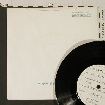 Associates: Party Fears Two/It's Better ThisWay, WEA(ASC 1), UK, 1982 - 7inch - T2482 - 3,00 Euro