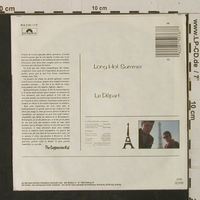 Style Council: Long Hot Summer / Le Départ, Polydor(815 276-7), D, 1983 - 7inch - T2485 - 4,00 Euro