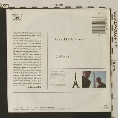 Style Council: Long Hot Summer / Le Départ, Polydor (815 276-7), D, 1983 Typ: 7" Best.-Nr.: T2485 Preis: 4,00 Euro