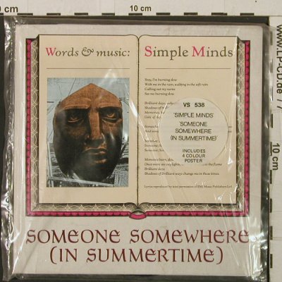 Simple Minds: Someone Somewhere (In Summertime), Virgin(VS 538), UK,vg+/m-, 1982 - 7inch - T2814 - 5,00 Euro