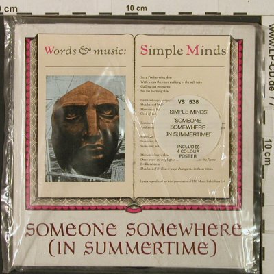Simple Minds: Someone Somewhere (In Summertime), Virgin (VS 538), UK,vg+/m-, 1982 Typ: 7" Best.-Nr.: T2814 Preis: 5,00 Euro
