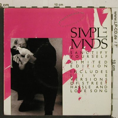 Simple Minds: Sanctify Yourself + 3, m-/vg+, Virgin, Foc(SMP 1), UK, 1986 - 7"*2 - T2933 - 4,00 Euro