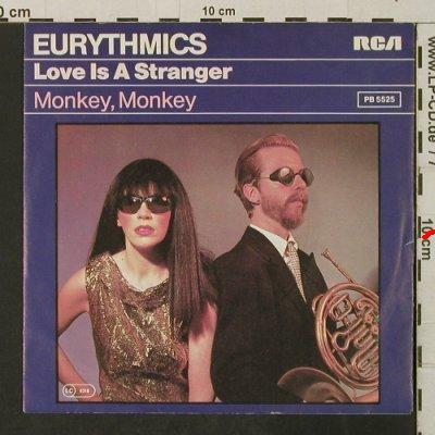 Eurythmics: Love Is A Stranger / Monkey, Monkey, RCA(PB 5525), D, m-/vg+, 1982 - 7inch - T3201 - 2,00 Euro