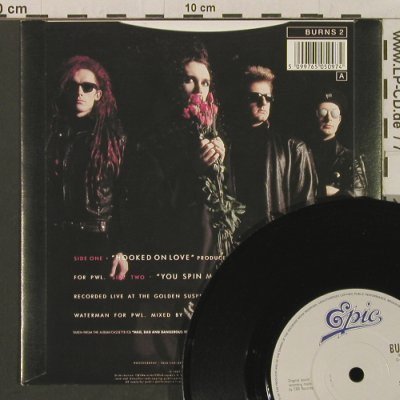 Dead Or Alive: Hooked On Love / You Spin Me Round, Epic(BURNS 2), UK, 1987 - 7inch - T3306 - 2,50 Euro