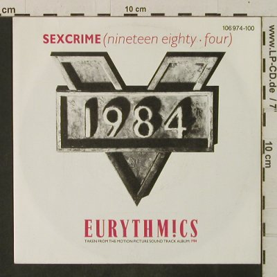 Eurythmics: Sexcrime/I Did It Just The Same, Virgin(106 974-100), D, 1984 - 7inch - T3449 - 2,50 Euro
