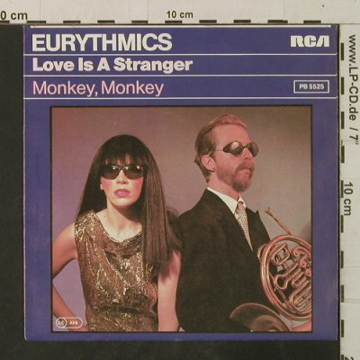 Eurythmics: Love Is A Stranger / Monkey, Monkey, RCA(PB 5525), D, 1982 - 7inch - T3538 - 2,50 Euro
