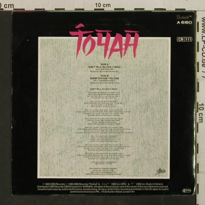Toyah: Don't fall in Love, Portrait (A 6160), D, 1985 Typ: 7" Best.-Nr.: T3810 Preis: 4,00 Euro