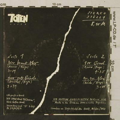 Toten Hosen: Amiga Quartett, Hier kommt Alex..., Amiga,vg+/vg+ (556 224), DDR, 1989 Typ: EP Best.-Nr.: T3897 Preis: 6,00 Euro