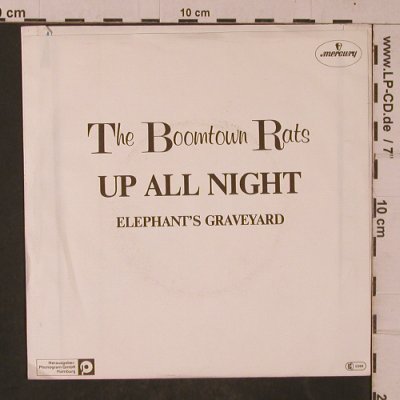 Boomtown Rats: Up All Night / Elephant's Graveyard, Mercury(6059 433), D, 1981 - 7inch - T4686 - 3,00 Euro
