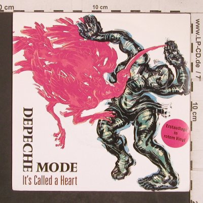 Depeche Mode: It's Called A Heart, red vinyl, Mute - 7 Bong 9(INT 111.831), D, 1985 - 7inch - T5109 - 7,50 Euro