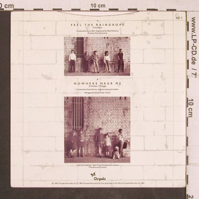Adventures: Feel the Raindrops, Chrysalis(AD 1), UK, 1985 - 7inch - T5134 - 3,00 Euro