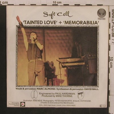 Soft Cell: Tainted Love / Memorabilia, Vertigo (6059 448), D, 1981 Typ: 7" Best.-Nr.: T5460 Preis: 4,00 Euro