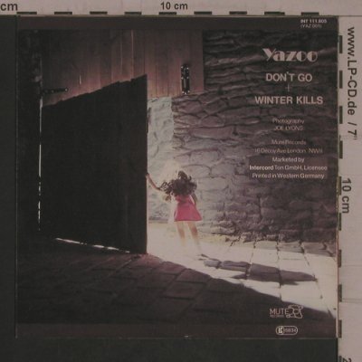 Yazoo: Don't Go / Winter Kills, Mute (INT 111.805), D, 1982 Typ: 7" Best.-Nr.: T5486 Preis: 4,00 Euro
