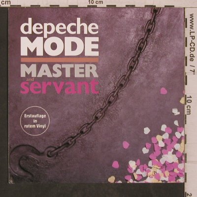 Depeche Mode: Master and Servant- Only Cover, Mute 7 Bong 6(INT 111.821), D, 1984 - 7inch - T5772 - 2,00 Euro