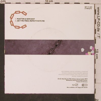 Depeche Mode: Master and Servant- Only Cover, Mute 7 Bong 6(INT 111.821), D, 1984 - 7inch - T5772 - 2,00 Euro