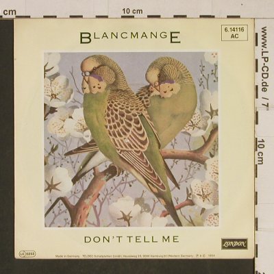 Blancmange: Don't Tell Me / Get Out Of That, London(6.14116 AC), D, 1984 - 7inch - T627 - 2,00 Euro