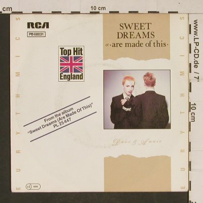 Eurythmics: Sweet Dreams / I Could Give You, RCA(PB 68031), D, 1982 - 7inch - T628 - 2,50 Euro