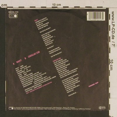 Bronski Beat: Why? / Cadillac Car, Metronome(882 014-7 ME), D, 1984 - 7inch - T629 - 2,00 Euro