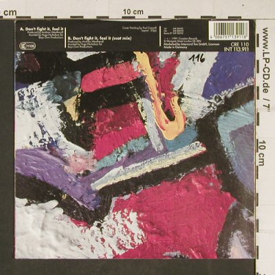 Primal Scream: Don't Fight it, Feel it, Intercord (INT 113.911), D, 1991 Typ: 7" Best.-Nr.: T678 Preis: 3,00 Euro