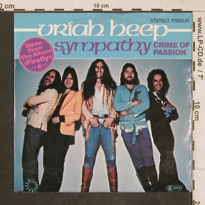 Uriah Heep: Sympathy / Crime of Passion, Bronze(17 600 AT), D, 1977 - 7inch - T5084 - 4,00 Euro
