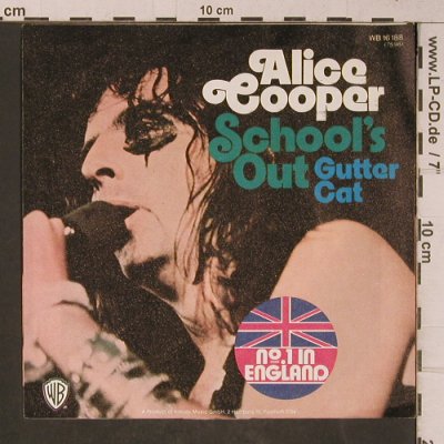 Cooper,Alice: School's Out, vg+/vg+, WB(WB 16 188), D, 1972 - 7inch - T5322 - 5,00 Euro