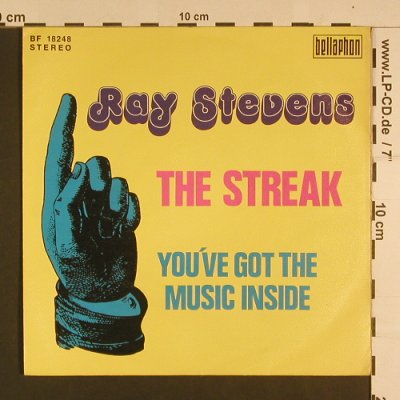 Stevens,Ray: The Streak, Bellaphon(BF 18248), D, 1974 - 7inch - S7653 - 2,50 Euro