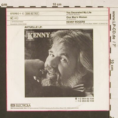 Rogers,Kenny: You Decorated My Life, Electrola(006-82762), D, 1979 - 7inch - S9498 - 3,00 Euro