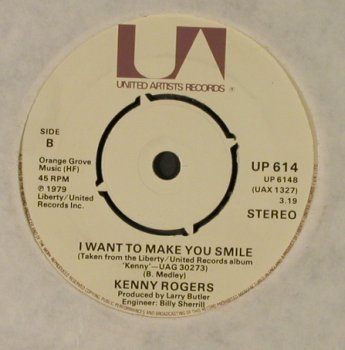 Rogers,Kenny: Coward of the Country, LC, UA(UP 614), UK, 1979 - 7inch - T1270 - 2,50 Euro