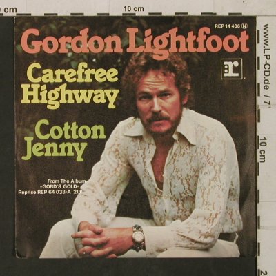 Lightfoot,Gordon: Carefree Highway/Cotton Jenny, Reprise(REP 14 406), D, 1975 - 7inch - T1577 - 3,00 Euro