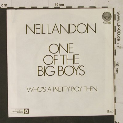 Landon,Neil: One of the Big Boys/Who's Pretty..., Vertigo(6005 206), D, 1982 - 7inch - T1753 - 3,00 Euro