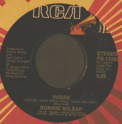 Milsap,Ronnie: Inside / Carolina Dreams, FLC, RCA(PB-13362), US, 1982 - 7inch - T2268 - 1,50 Euro
