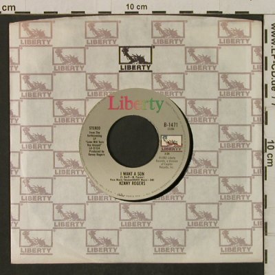 Rogers,Kenny: I Want A Son/LoveWill TurnYouAround, Liberty(B-1471), US, FLC, 1982 - 7inch - T2335 - 3,00 Euro