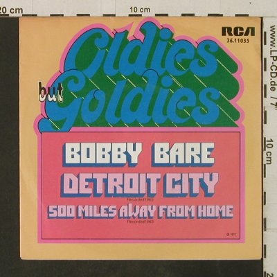 Bare,Bobby: Detroit City / 500 Miles Away...,Ri, RCA(26.11035), D, 1972 - 7inch - T3026 - 2,00 Euro