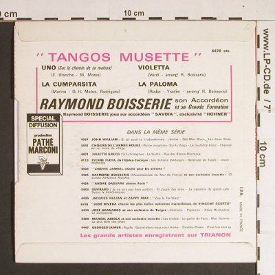 Boisserie,Raymond: Tangos Musette, Trianon (4478 ets), F Typ: 7" Best.-Nr.: S8495 Preis: 3,00 Euro