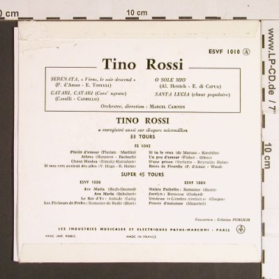 Rossi,Tino: Catari, Catari, vg+/vg+, Columbia (ESVF 1010), F Typ: EP Best.-Nr.: S8573 Preis: 2,00 Euro
