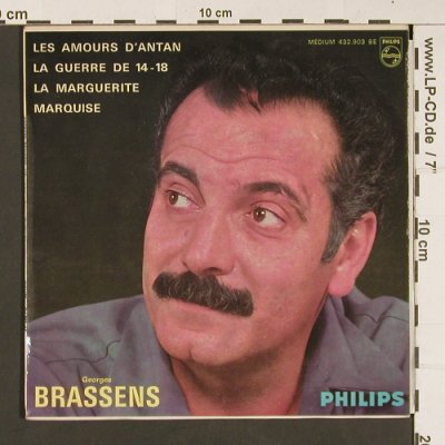 Brassens,Georges: Les Amour d'Antan+3, m-/vg+, Philips Medium (432.903 BE), F, Mono Typ: EP Best.-Nr.: S8830 Preis: 7,50 Euro