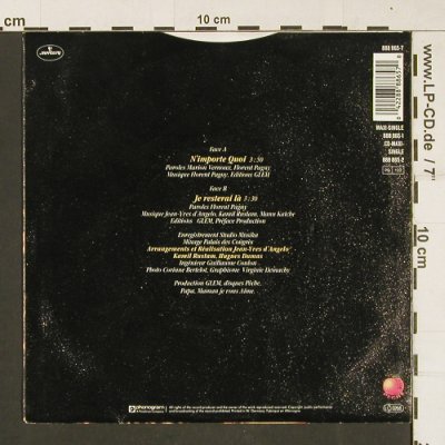 Pagny,Florent: N'Importe Quoi, Phonogram (888 865-7), D, 1987 Typ: 7" Best.-Nr.: S9969 Preis: 3,00 Euro