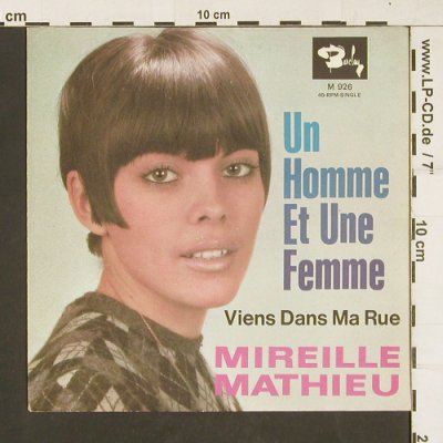 Mathieu,Mireille: Un Homme Et Une Femme, Only Cover, Barclay(M 926), ,  - Cover - S9981 - 2,00 Euro