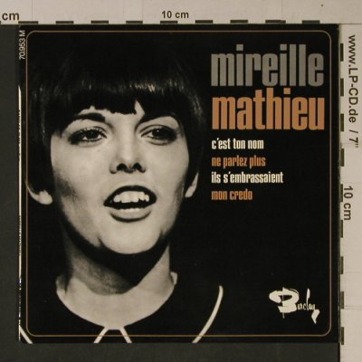 Mathieu,Mireille: C'est Ton Nom +3, No Record, Barclay (70 953), F Typ: Cover Best.-Nr.: T1117 Preis: 2,00 Euro