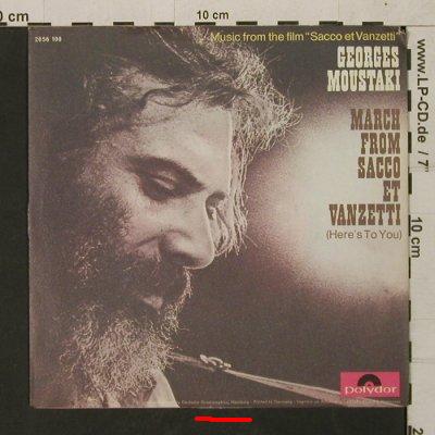 Moustaki,Georges: March from Sacco et Vanzetti, Polydor(2393 019), D, m /vg+, 1971 - 7inch - T1587 - 3,00 Euro