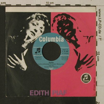 Piaf,Edith: Exodus / C'est l'amour,FLC,No.stoc, Columbia (C 21 847), D Typ: 7" Best.-Nr.: T3858 Preis: 2,50 Euro