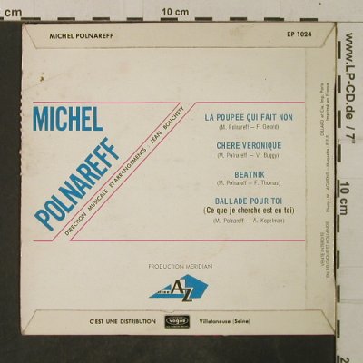 Polnareff,Michel: La poupée qui fait non-CoverOnly, DISC AZ (EP 1024), F, vg+ Typ: Cover Best.-Nr.: T3878 Preis: 2,50 Euro