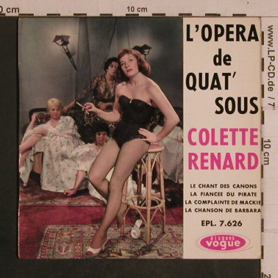 Renard,Colette / Raymond Legrand: L'Opera de Quat'Sous, vg+/m-, Vogue,Vol.13 (EPL. 7.626), F Typ: EP Best.-Nr.: T4389 Preis: 5,00 Euro