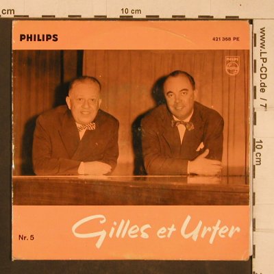 Gilles et Urter: Nr.5, m-/vg+, Philips(421 368 PE), F,  - EP - T4442 - 4,00 Euro