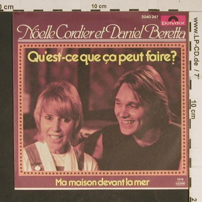 Cordier,Nöelle et  Daniel Beretta: Qu'est-ce que ca peut faire?, Polydor (2040 247), D, 1979 Typ: 7" Best.-Nr.: T886 Preis: 2,50 Euro
